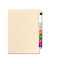 Smead End Tab Heavy Duty Classification Folders, 2 Expansion, Letter Size, 2 Dividers, Manila, 10/B