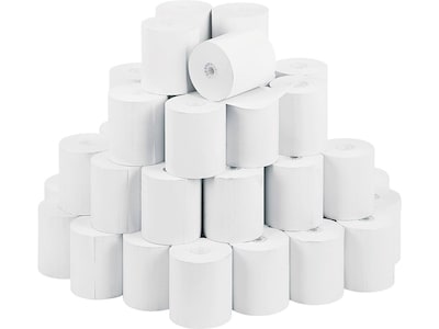 PM Company Thermal Cash Register/POS Rolls, 3.13 x 230, 50/Carton (05214)