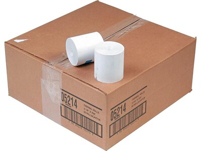 PM Company Thermal Cash Register/POS Rolls, 3.13" x 230', 50/Carton (05214)