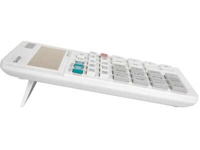 Sharp Elsi Mate EL-334WB 12-Digit Desktop Calculator, White