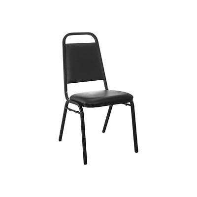 Advantage Vinyl Banquet/Reception Chair, Black (827VINYL-BB-SB)