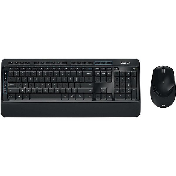 Microsoft Desktop 3050 Wireless Keyboard & Mouse, Black (PP3-00001)