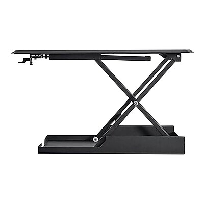 Mind Reader 34"W Adjustable Desk, Metal (SDUPRIGHT-BLK)