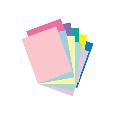 Pacon Array 65 lb. Cardstock Paper, 8.5 x 11, Assorted Colors, 250 Sheets/Pack (101195)