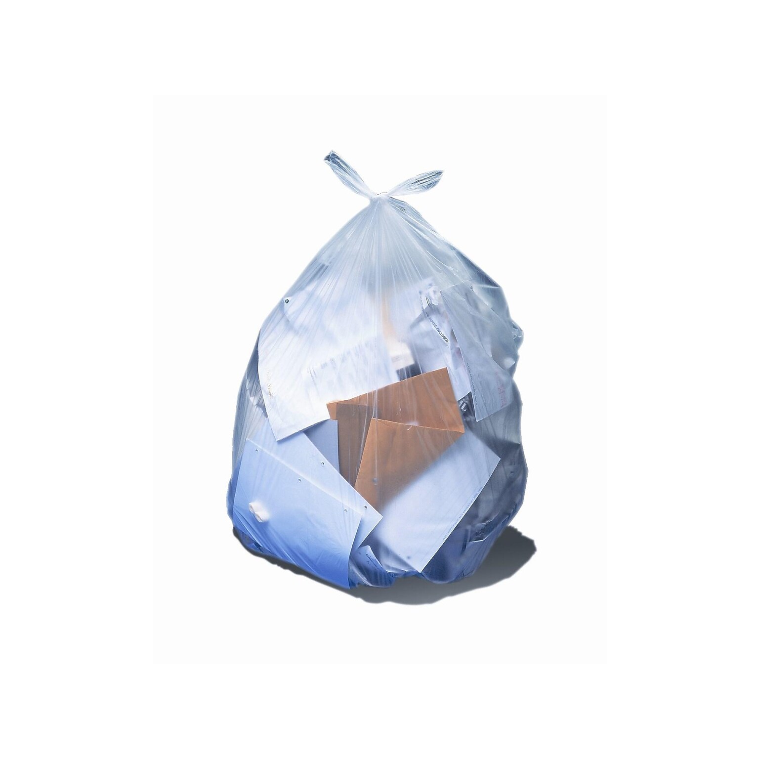 Heritage 7-10 Gallon Industrial Trash Bag, 24 x 23, Low Density, 0.35 Mil, Clear, 1000 Bags/Box (D4823RC)