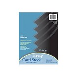 Pacon Array Cardstock Paper, 65 lbs, 8.5 x 11, Black, 100/Pack (101187)