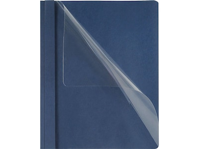 Oxford Clear Front Report Cover, Letter Size, Dark Blue (OXF55838)