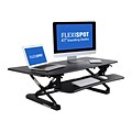 FlexiSpot 47W Manual Sit-Stand Desk Converter, Black (M3B)