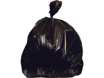 Heritage 40-45 Gallon Industrial Trash Bag, 40 x 46, Low Density, 1.5 Mil, Black, 125 Bags/Box (H8