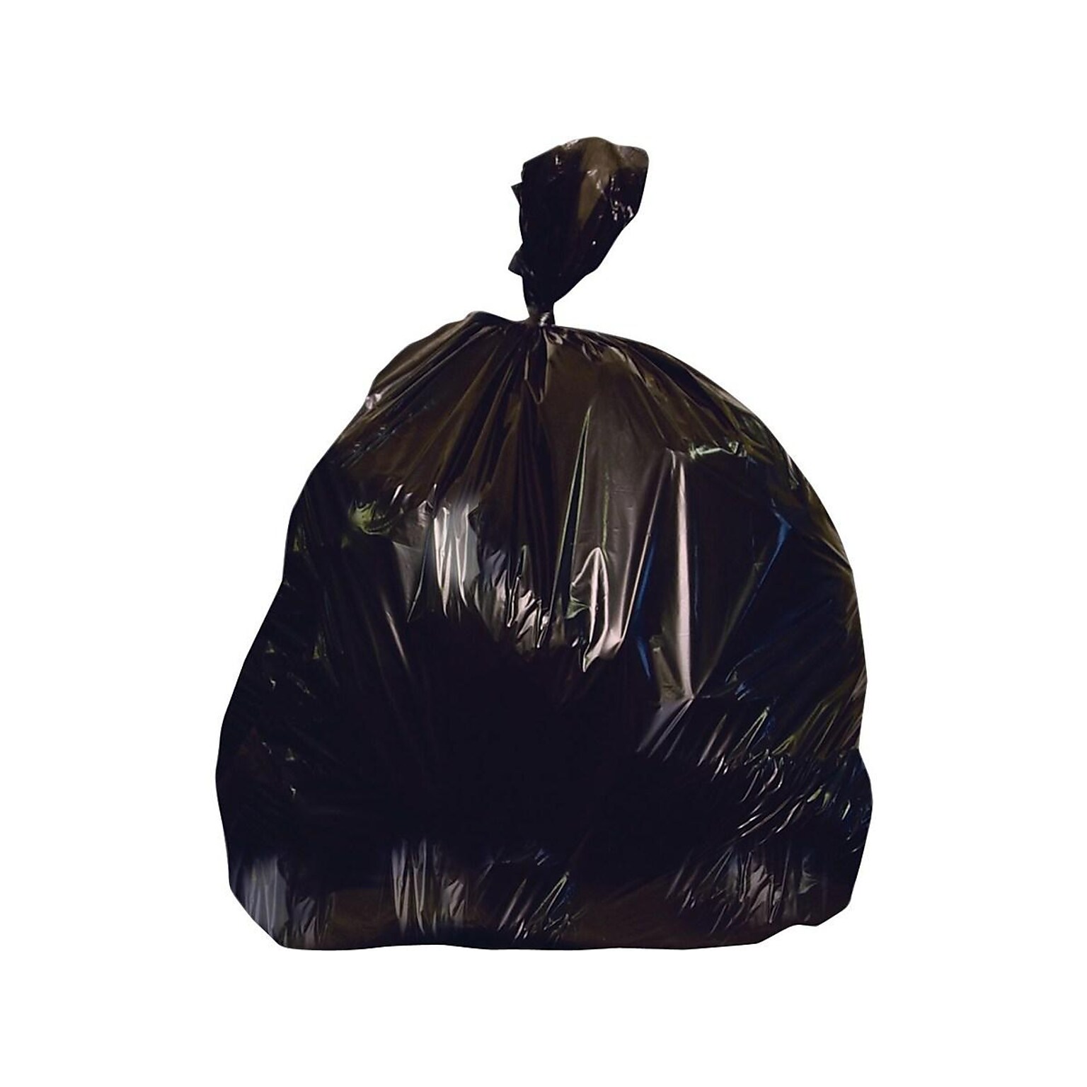 Heritage 40-45 Gallon Industrial Trash Bag, 40 x 46, Low Density, 1.5 Mil, Black, 125 Bags/Box (H8046AK X01)