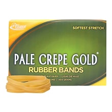 Alliance Pale Crepe Gold Multi-Purpose Rubber Bands, #32, 1 lb. Box, 1100/Box (20325)