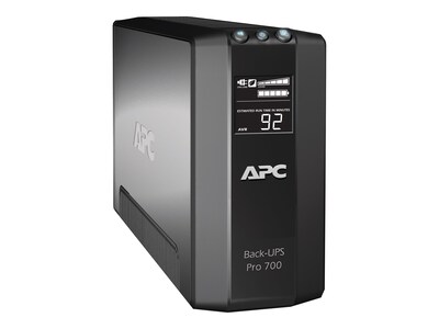 APC Power-Saving Back-UPS Pro 700VA Battery Backup , 6-Outlets, Black (BR700G)