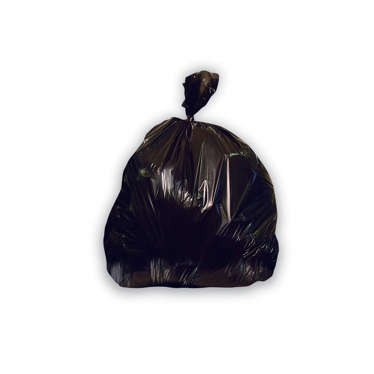 Heritage 50-56 Gallon Industrial Trash Bag, 43 x 48, High Density, 22 Mic, Black, 150 Bags/Box, 6 Rolls (Z8648WK R01)