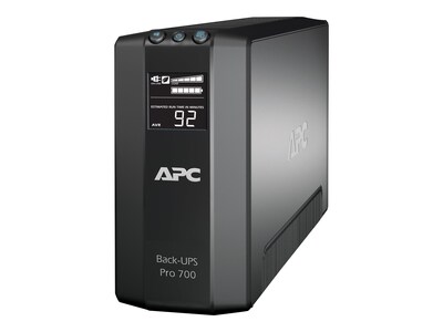 APC Power-Saving Back-UPS Pro 700VA Battery Backup , 6-Outlets, Black (BR700G)