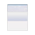 Paris DocuGard Standard 8.5 x 11 Business Security Check On Top, 24 lbs., Blue, 500 Sheets/Ream (P