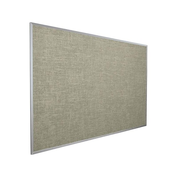 Best-Rite Vin-Tak Vinyl Bulletin Board, Aluminum Frame, 4H x 5W (311AF-44)