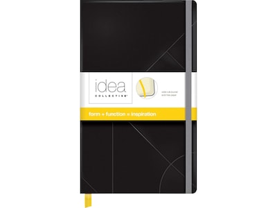 TOPS Idea Collective Journal, 5 x 8.25, Wide Ruled, Black, 240 Pages (56872)