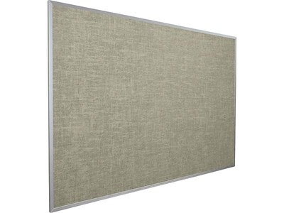 Best-Rite Vin-Tak Vinyl Bulletin Board, Aluminum Frame, 4'H x 6'W (311AG-44)