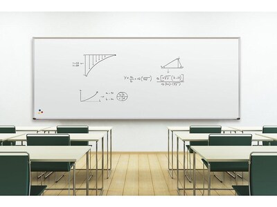 Best-Rite El Grande Porcelain Dry-Erase Whiteboard, Anodized Aluminum Frame, Greater than 8' x 4' (202AQ)
