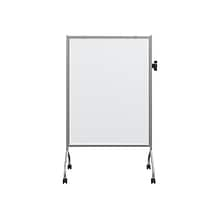 Essentials by Balt Mobile Magnetic Dry-Erase Whiteboard, Anodized Aluminum Frame, 6 x 4 (62542)