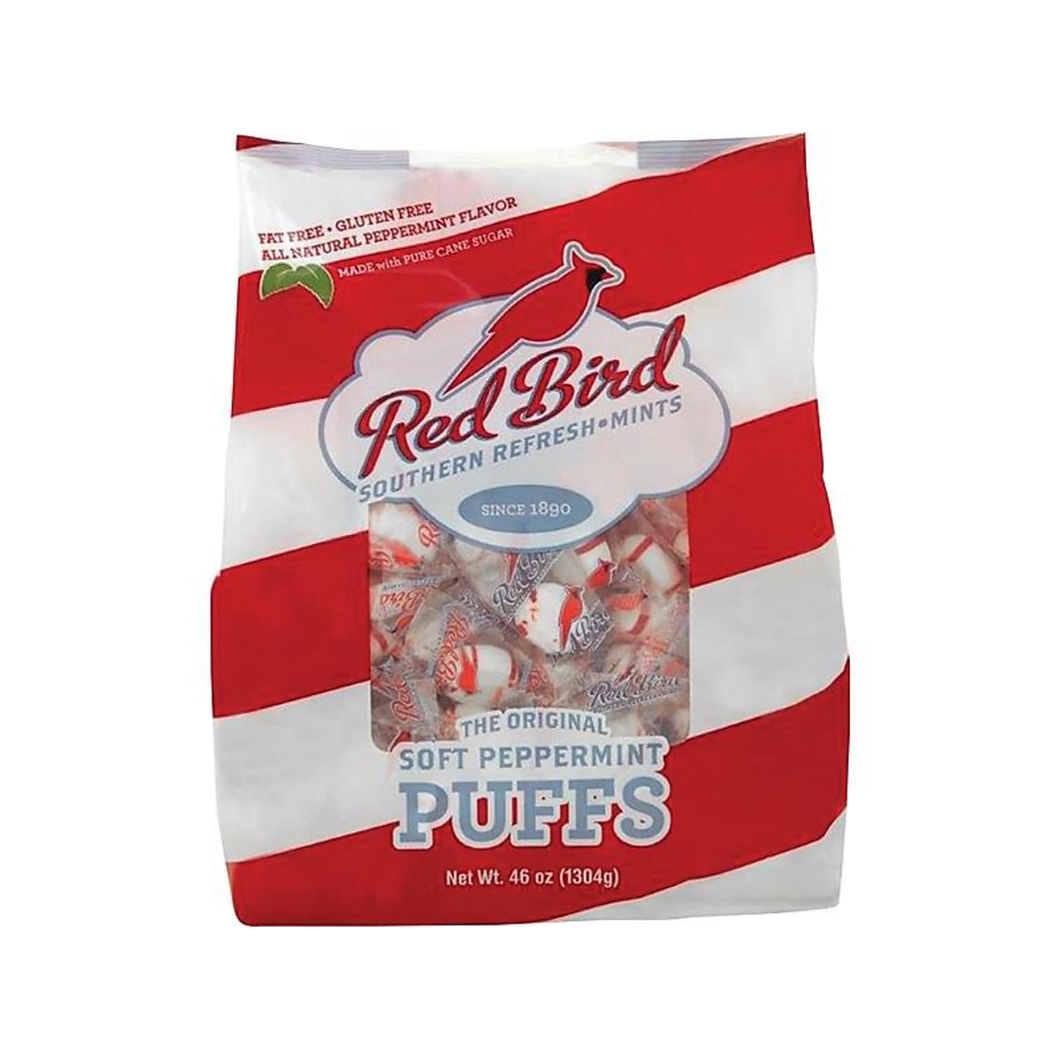 Red Bird Puffs Peppermint Mints, 46 oz., (PDM6240RWP)