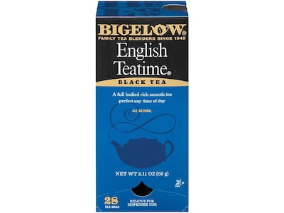 Bigelow English Teatime Black Tea Bags, 28/Box (RCB003451)