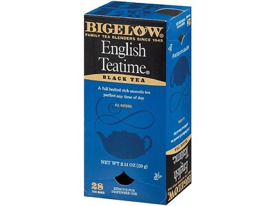 Bigelow English Teatime Black Tea Bags, 28/Box (RCB003451)