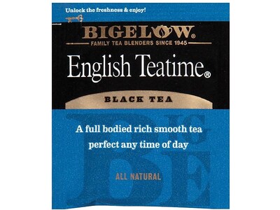 Bigelow English Teatime Black Tea Bags, 28/Box (RCB003451)