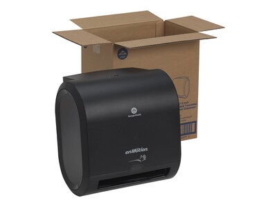 enmotion Impulse 8" Automated Touchless Hardwound Paper Towel Dispenser, Black (59498A)