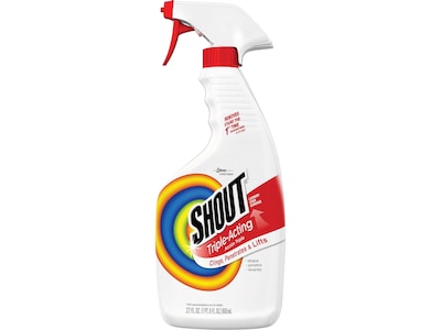 Shout Triple-Acting Laundry Stain Remover, Uncented, 22 oz., (336804)