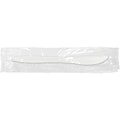 Berkley Square Individually Wrapped Polypropylene Knives, Medium-Weight, White, 1000/Carton (1101000