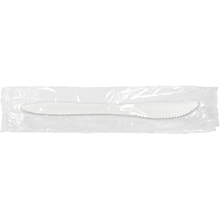 Berkley Square Individually Wrapped Polypropylene Knives, Medium-Weight, White, 1000/Carton (1101000