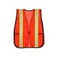 River City MCR Safety Hook & Loop Safety Vest, Non-ANSI, One Size, Orange (V201R)