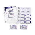 C-Line Times Up! Sticker Name Tags/Labels, White/Blue, 150/Box (97009)