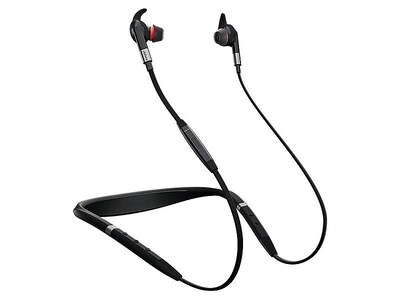 Jabra Evolve 75E MS Wireless Noise Canceling Stereo Headset, Behind-The-Neck, Black (7099-823-309)