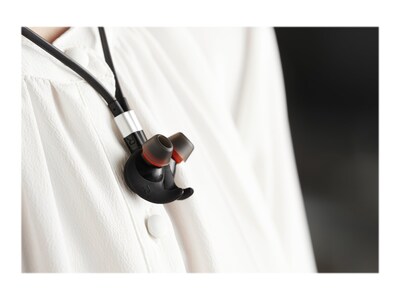 Jabra Evolve 75E MS Wireless Noise Canceling Stereo Headset, Behind-The-Neck, Black (7099-823-309)