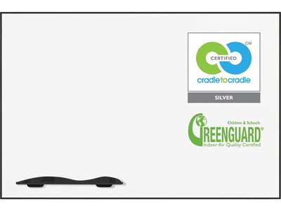 Best-Rite Porcelain Dry-Erase Whiteboard, Aluminum Frame, 5 x 3 (2028E-25)