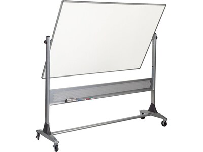 Balt Platinum Mobile Dura-Rite Laminate Dry-Erase Whiteboard, Anodized Aluminum Frame, 6 x 4 (669RG-HH)