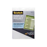 Scotch™ Display Pockets, for signage 8.81 x 11.2, Clear (WL854C)