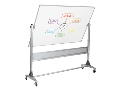 Balt Platinum Mobile Dura-Rite Laminate Dry-Erase Whiteboard, Anodized Aluminum Frame, 6 x 4 (669R
