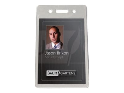 Baumgartens SICURIX ID Badge Holders, 50/Pack (47820)