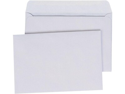 Quality Park Gummed Booklet Envelopes, 6" x 9", White Wove, 100/Box (QUA37113)