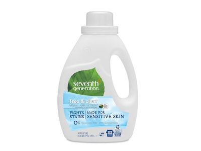 Seventh Generation Free & Clear Detergent Liquid, 50 Oz. (22769)