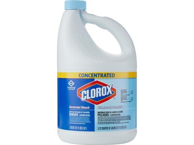 Clorox Commercial Solutions Clorox Germicidal Bleach, Concentrated, 121 Ounce Bottles, 3 Bottles/Cas