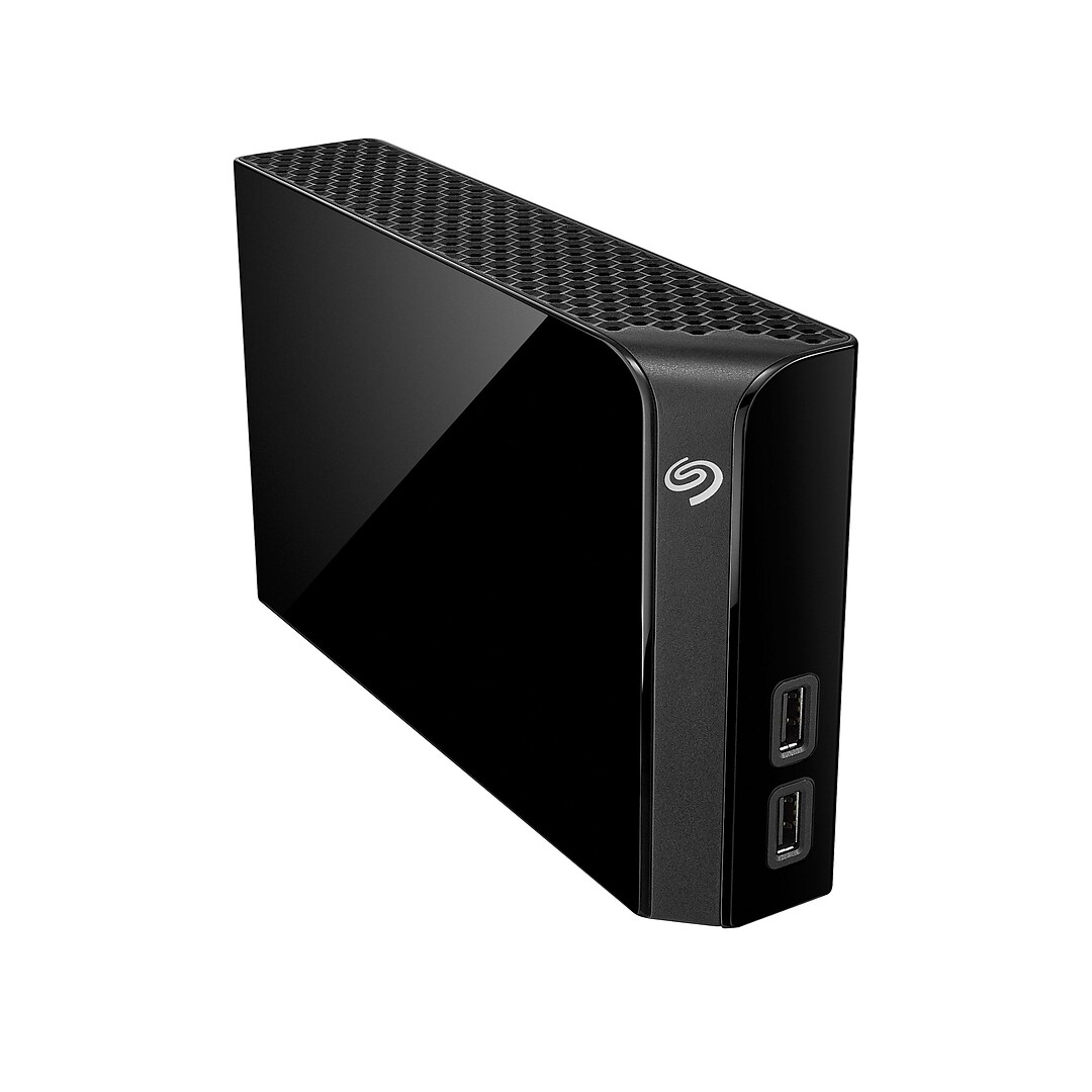 Seagate Backup Hub 8TB External Hard Drive HDD USB with 2 USB Ports, Black (STEL800 | Quill.com