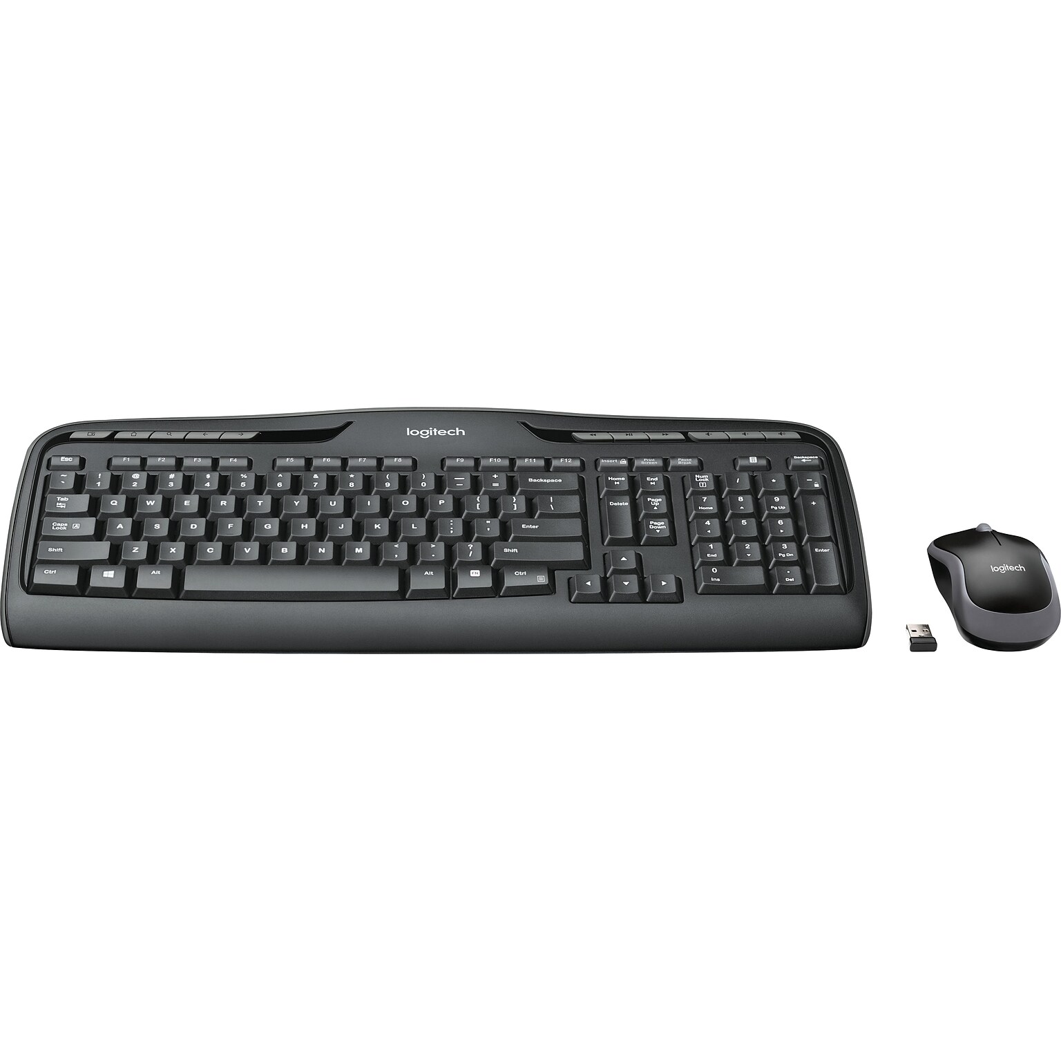 Logitech Desktop MK320 Wireless Keyboard & Black (920-002836) Quill.com