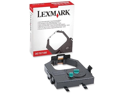 Lexmark Re-Ink Printer Ribbon, 3070166, Black