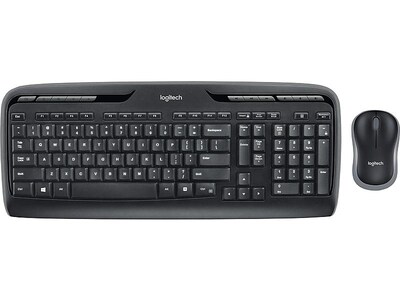 Logitech Desktop MK320 Wireless Keyboard & Mouse, Black (920-002836)