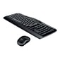 Logitech Desktop MK320 Wireless Keyboard & Mouse, Black (920-002836)