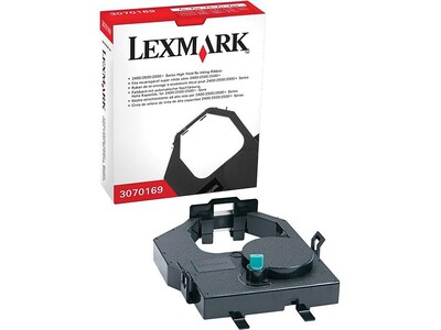 Lexmark Re-Ink Printer Ribbon, 3070169, Black